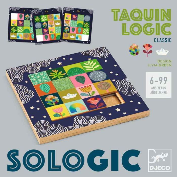 Taquin Logic - Sologic Game by Djeco - 0