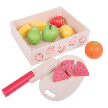 Cutting Fruit Crate by Bigjigs Toys - 0