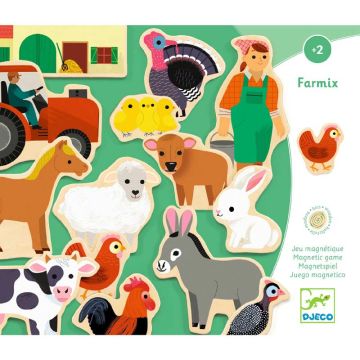 Farmix Wooden Magnets by Djeco - 0