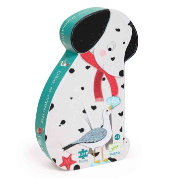Ollie the Dalmatian 24pcs Silhouette Puzzle by Djeco - 0