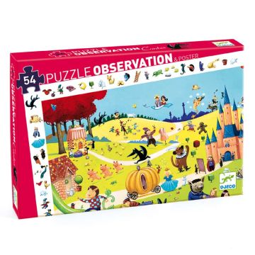 54 pcs Tales Puzzle by Djeco - 0