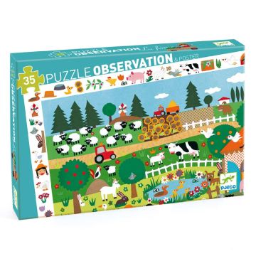 35 pcs Farm Puzzle by Djeco - 0