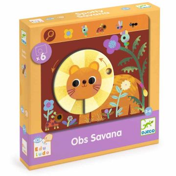 Eduludo Obs Savana - 6 Seek & Find Games by Djeco - 0