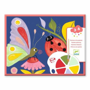 Creepy Crawlies Bugs Painting Set with Palette by Djeco - 0