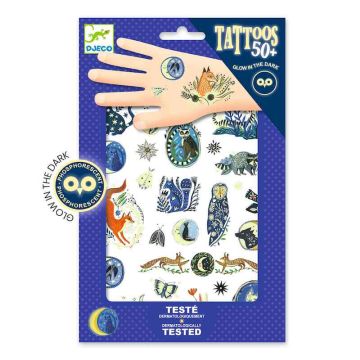 Nighttime Reflections Glow in the Dark Tattoos by Djeco - 0