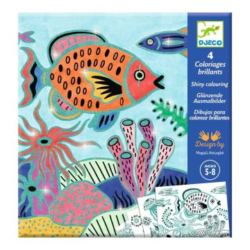 Under the Sea - Shiny Colouring by Djeco - 0