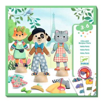 Bonjour Paris Collage Set by Djeco - 0